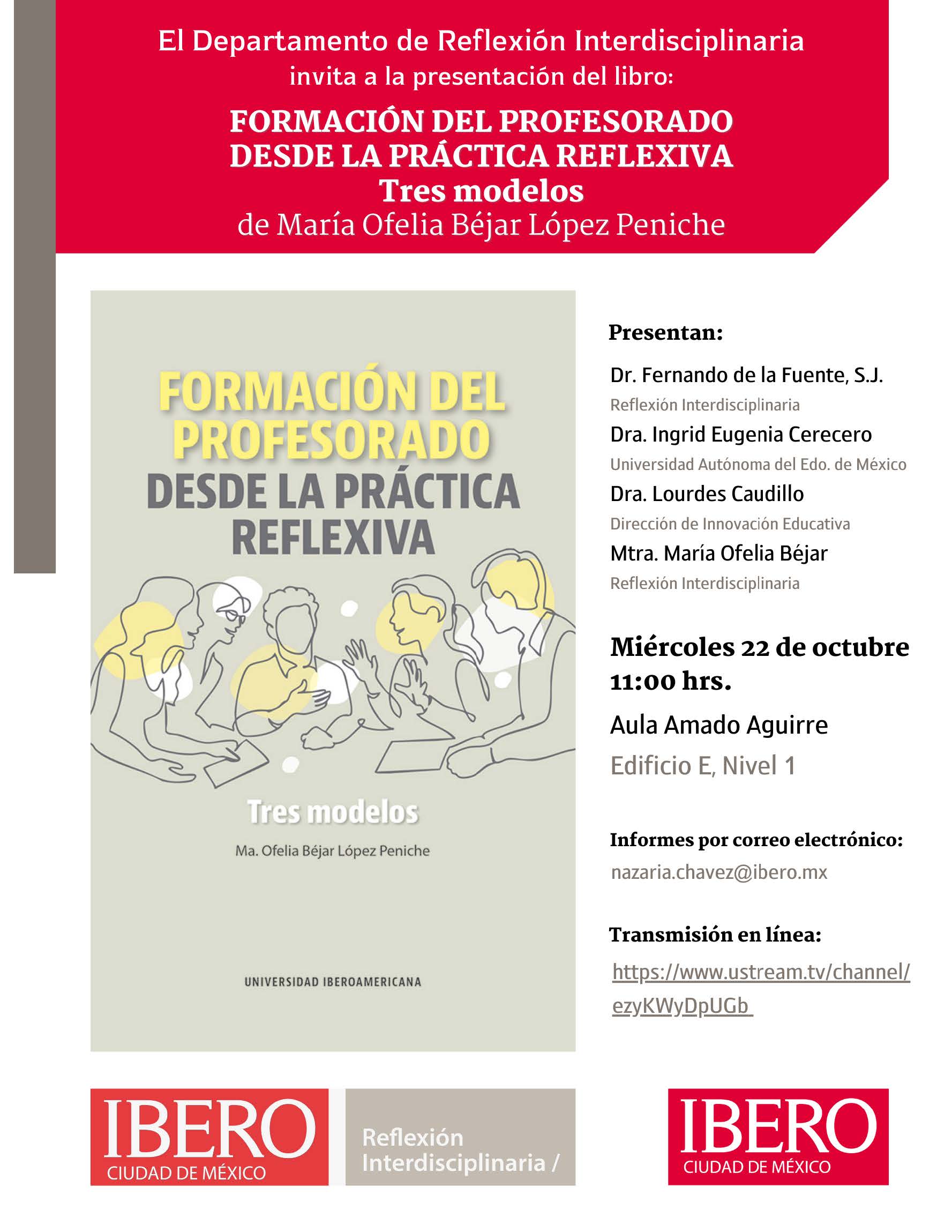 Presentación del libro: Formación del Profesorado desde la práctica reflexiva. Tres Modelos.