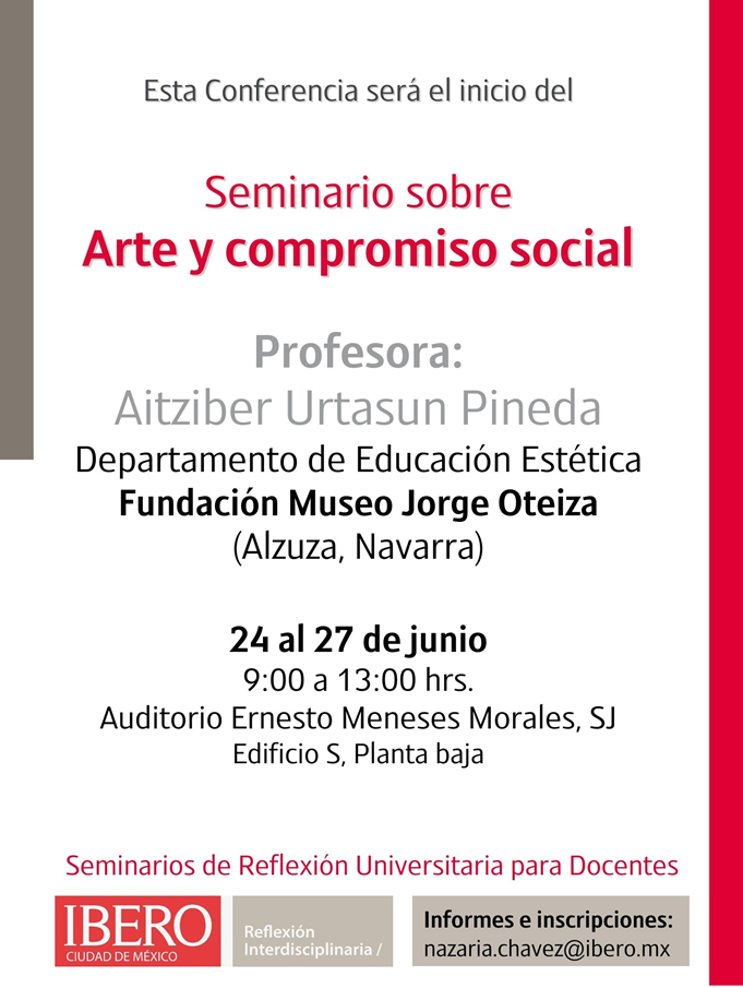 Seminario: "Arte y compromiso social"