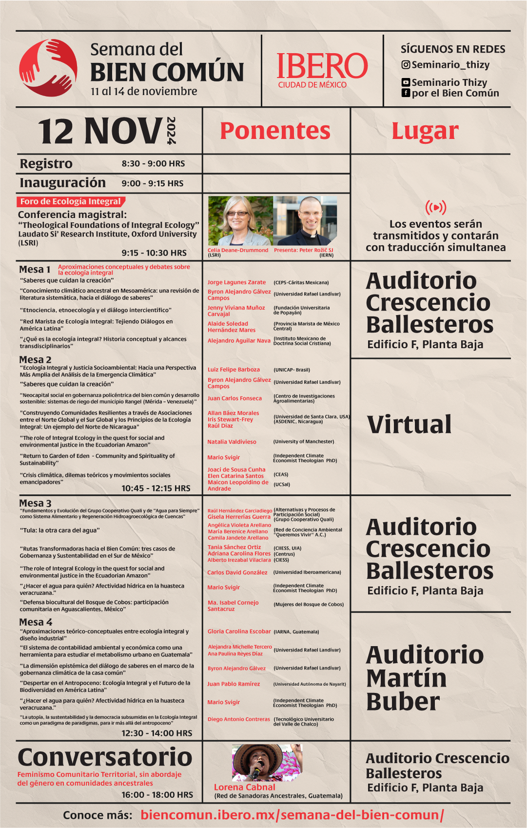 Semana del Bien Común | Martes 12 de noviembre de 2024