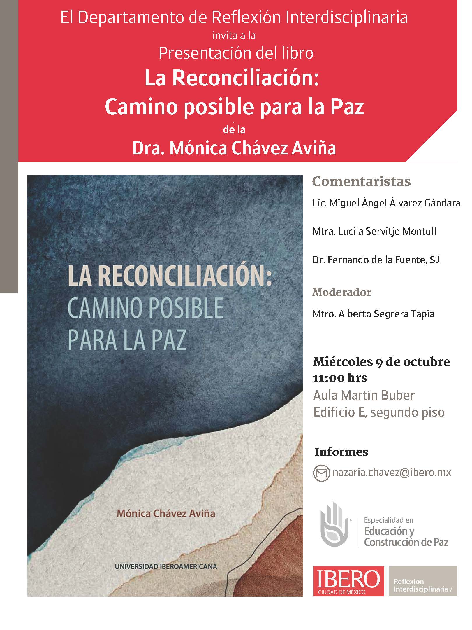 Presentación de libro | La reconciliación: camino posible para la paz